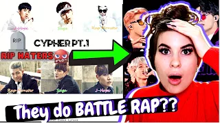 FIRST TIME Hearing BTS RAP LINE (Rm, Suga, J Hope) - Cyphers PT 1 & PT 2