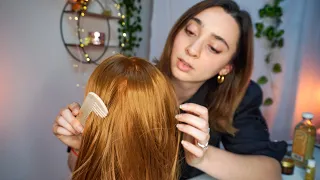 TI FACCIO LE COCCOLE ALLA TESTA 🤍 ASMR Rilassante | hairbrushing, haircare