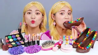 Sapatos Batom Chocolate Cosméticos Mukbang DONA