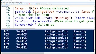 PowerShell Multi-Tasking with Jobs