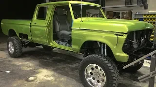 1970 Ford F250 Super Duty Cummins Turbo Diesel Crew Cab Lifted 4x4 Off-Road Truck Build Project