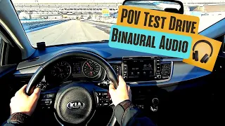 2020 Kia Rio 5 Hatch POV Drive (Binaural 3D Audio) ASMR