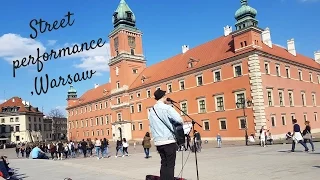 Performance on the streets of Warsaw