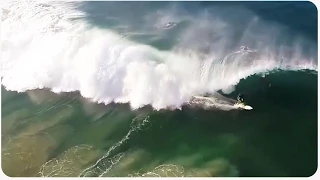 Drone Films Amazing Surfing Barrels by Reef Mcintosh in Malibu, California