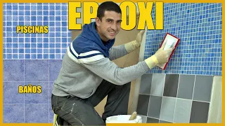 🔶Como REJUNTAR GRESITE o AZULEJOS con mortero EPOXI 🔶 ACABADO DEFINITIVO |