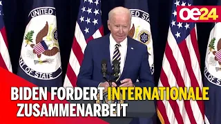 Biden fordert Internationale Zusammenarbeit