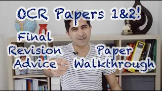 OCR Paper 1 & 2 - Final Revision Advice & Paper Walkthrough!