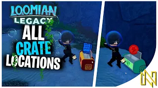 ALL HIDDEN CRATE Locations in The Atlanthian City Part 2 - Loomian Legacy