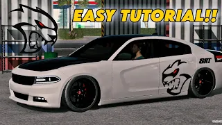 Dodge Charger SRT Hellcat Logo Livery Tutorial | Car Parking Multiplayer