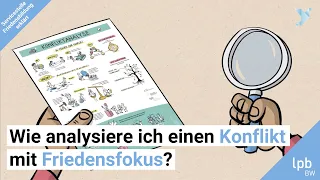 Wie analysiere ich einen Konflikt mit Friedensfokus?