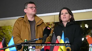 German Foreign Minister Annalena Baerbock visited Kharkiv