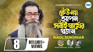 কেউ নয় আপন সবাই স্বার্থের স্বজন । Sobai Sarther Sojon। Sukumar Baul | বাউল সুকুমার । Bangla New Song