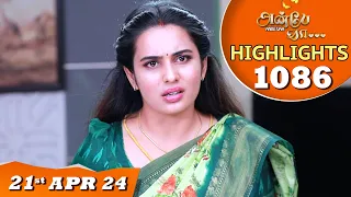 Anbe Vaa Serial | EP 1086 Highlights |21st April 24 | Virat | Shree Gopika | Saregama TV Shows Tamil