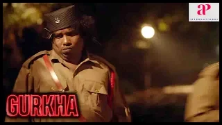 Gurkha Latest Tamil Movie Scene | Title Credits | Yogi Babu intro saving a family from goons