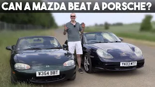 Cheap Summer Cars! Mazda MX5 Vs Porsche Boxster 3.2S