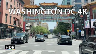 Driving Washington DC 4K HDR - Capital City of the United States - USA