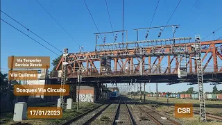 Cabview | Plaza Constitución - Bosques | CSR | Trenes Argentinos | 17/01/2023 | #train #trenes