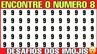 🧐 ENCONTRE O NUMERO A LETRA E O EMOJI DIFERENTE ✅ somente 1,80% Acerta Todos 😱  Desafios dos Emojis