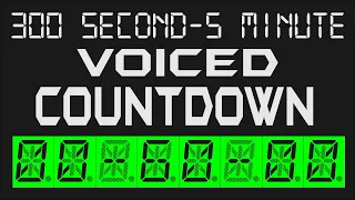 5  Minute  Timer - 300 Seconds Countdown Voiced