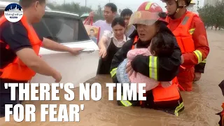 Zhengzhou Floods: Lives first! Watch people get rescued in schools and on top of vehicles