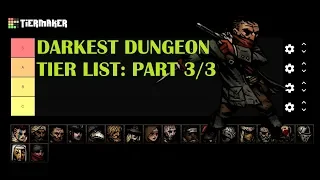 Darkest Dungeon Tier List with In-Depth Analysis: Part 3/3 (Visual Spoilers)