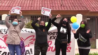 Protesta  en juzgado de Garantía por caso de abuso a niñas en Mostazal