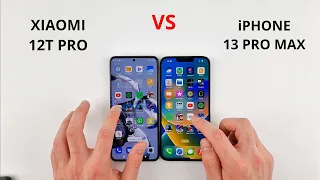 Xiaomi 12T Pro vs iPhone 13 Pro Max | SPEED TEST