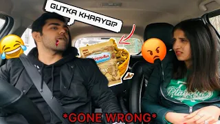 GUTKA ( Tobbaco) *Prank* On My Girlfriend 😰 | She eats it? 😱