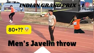 Mens javelin throw 🔥🔥 indian grand prix - 1