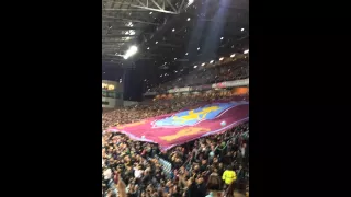 Aston villa vs Birmingham city holte end flag