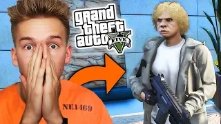 GTA V UCIECZKA #5 - NAPAD na POLICJANTÓW! 🔫