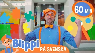 Blippi Svenska | Blippi besöker en inomhus-lekplats | pedagogiska videor för barn