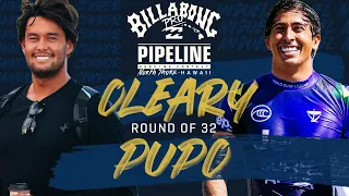 O'Leary vs M. Pupo Billabong Pro Pipeline - Round of 32 Heat Replay