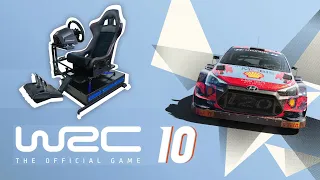WRC 10 на подвижной гоночной платформе 4dof