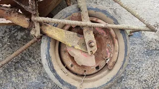 Easiest way to repair a broken wheel of a wheelbarrow