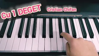 Credinta mea eu o zidesc - Stanca mea | PIANO TUTORIAL Cristian Chifan (cu un deget)