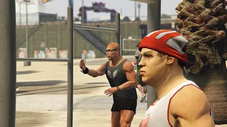 GTA V Trevor vs bodybuilder