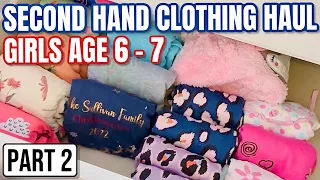 SECOND HAND CLOTHING HAUL PART 2 | GIRLS AGE 6 - 7 Clothes | The Sullivan Family