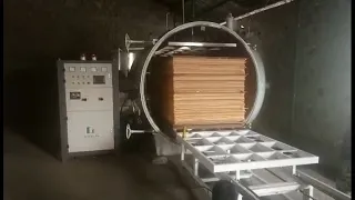 Radio frequency( RF) vacuum wood drying kiln