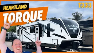 The CRAZIEST Toy Hauler Travel Trailer EVER! Its HUGE!!!!