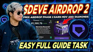 DEVELOCITY ($DEVE) FREE AIRDROP Phase 2 Full Guide | Token Withdrawal August 20 2024