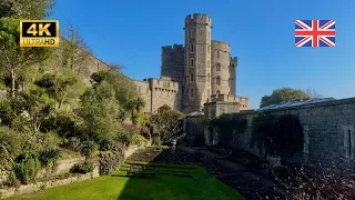 MORNING VISIT TO WINDSOR CASTLE & ST GEORGE'S CHAPEL - Burial Place of Queen Elizabeth II (4K)