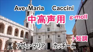 Ave・Maria　Caccini　ｇ moll アヴェ・マリア　カッチーニ　ト短調　中髙声用