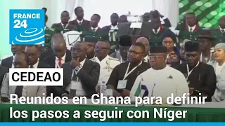 La Cedeao se reúne en Ghana para decidir la hoja de ruta sobre Níger • FRANCE 24 Español