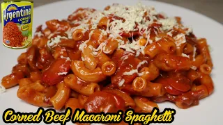 Corned Beef Macaroni Spaghetti || Easy and Yummy Recipe || Filipino Style