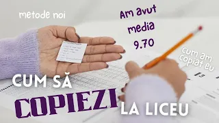 Cum sa COPIEZI la liceu/scoala fara sa fii prins / metode de copiat la orice test - editia mate info