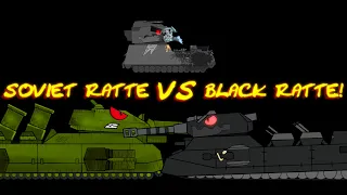 Who will own the body? | Black Ratte Vs Soviet Ratte! | Cartoons about tanks