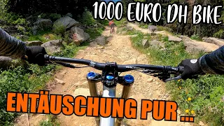 Mit dem 1000 Euro Downhiller im Bikepark! Entäuschung pur + Umstieg auf anderes Bike