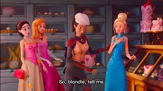 Charming Funny Clip: Cinderella, Snow White, Sleeping Beauty tell their story to a thief