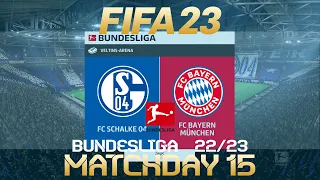 FIFA 23 Schalke vs Bayern Munich | Bundesliga 2022/23 | PS4/PS5 Full Match